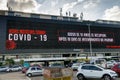 Billboards reads Ã¢â¬ÅGood News about Covid 19 Ã¢â¬ÅSenior Citizen Recovers After 10 Day of Treatments in ParanaÃ¢â¬Â